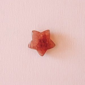Strawberry quartz star gemstones 🍓⭐️